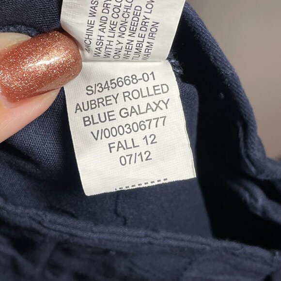 NEW Gap Pants Womens 8 blue chino aubrey straight leg classic preppy - Picture 9 of 12